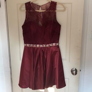 Burgundy Dress